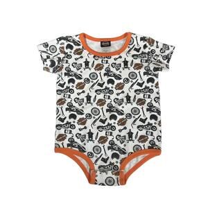 Harley Davidson Baby Short Sleeve T-Shirt Bodysuit All Over Print 24 Months